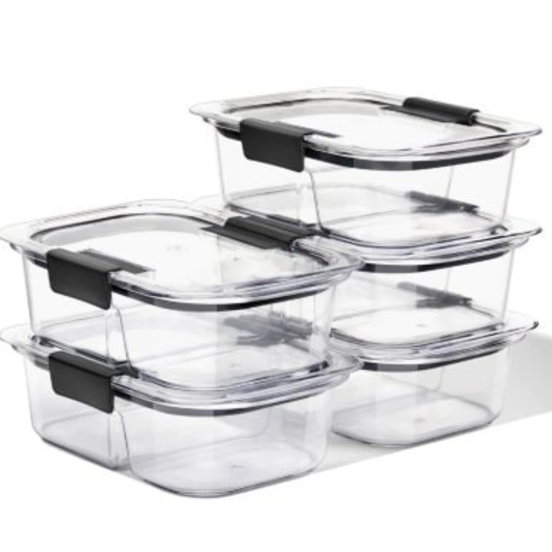 

Brilliance 10 Piece 2 Compartment Meal Prep Food Storage Containers, 2.85 Cup