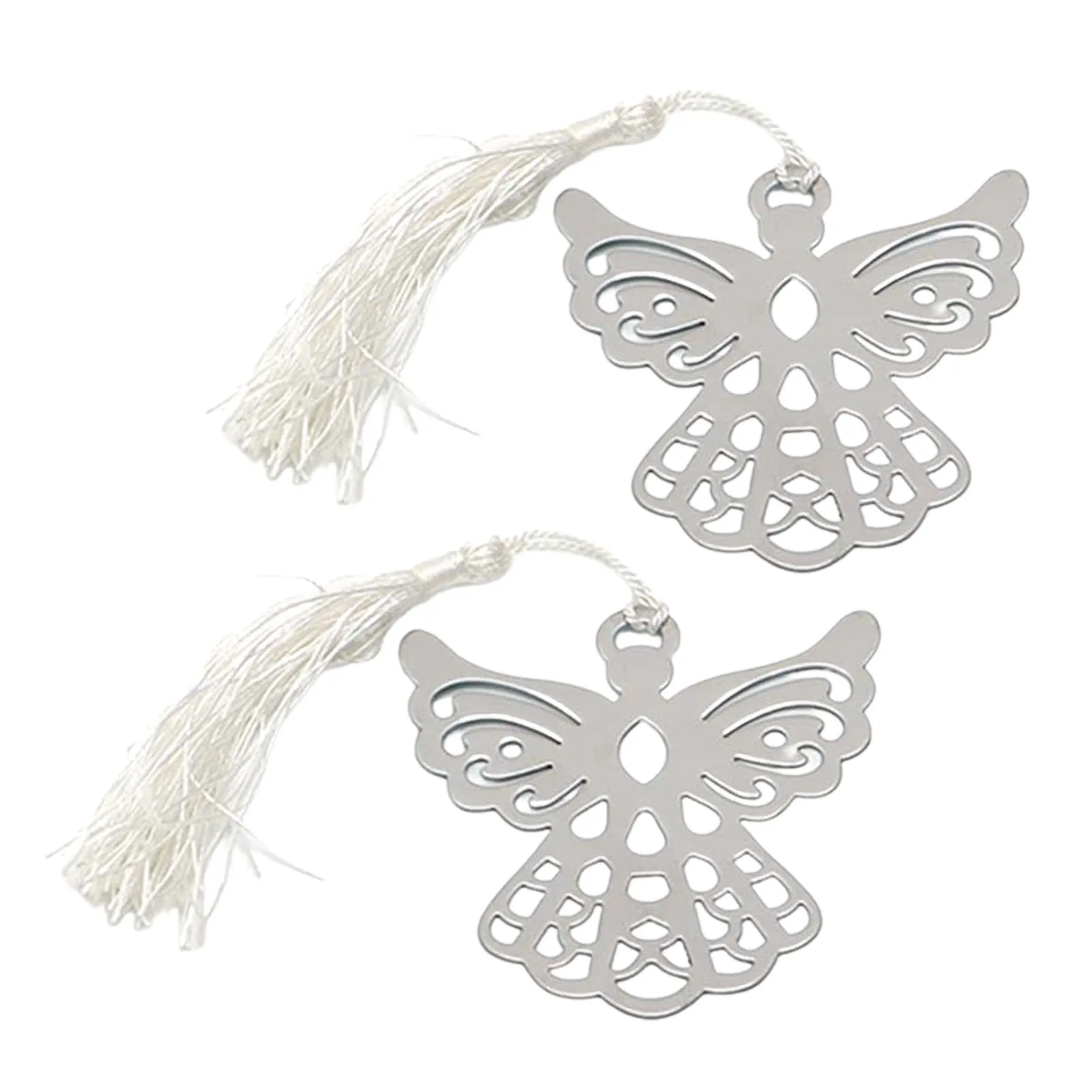 

Ангельские металлические закладки для книг, металлические закладки с кисточками, 2 шт., свадебная фотография, Милый Образец