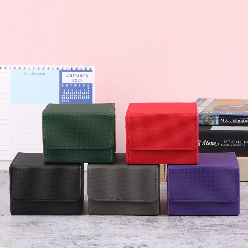 Коробка для хранения игровых карт из искусственной кожи портативный органайзер