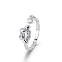 kawaii sanriod kuromi my melody rings open design cute fashion jewelry rings women girls kids gift adjustable rings