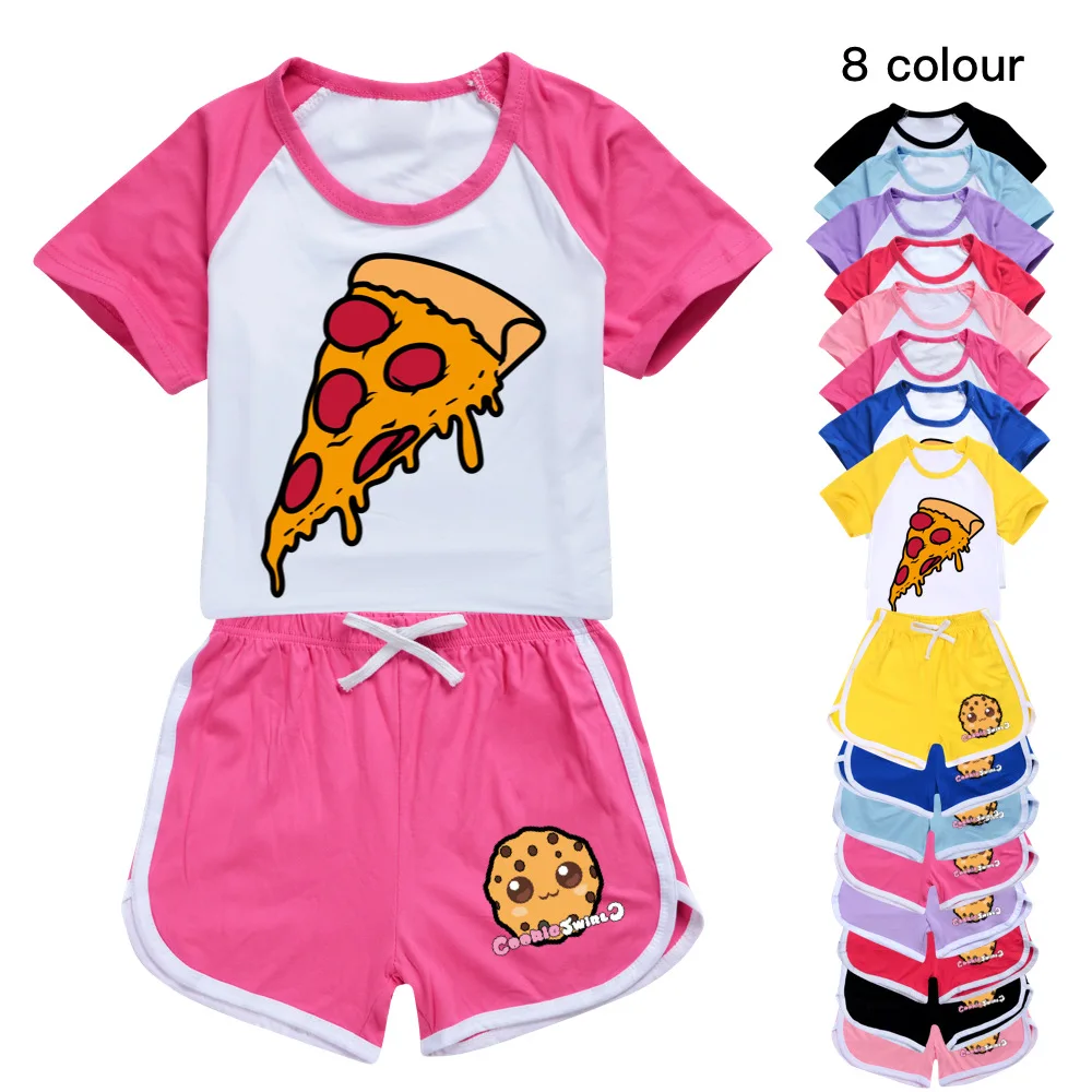 

COOKIE SWIRL C Kids Clothes Cotton Sport Tracksuits T-shirts Sweatshirt Suit Cartoon Set Teenager Baby Boys Girls Clothing