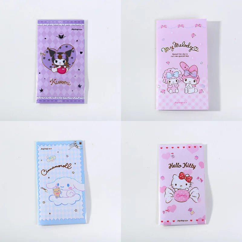 

Sanrio Kuromi Hello Kitty My Melody Cinnamoroll Набор наклеек Аниме Фигурка ручная учетная запись стикер материал искусственный подарок для студентов