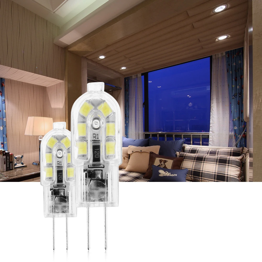 

G4 200LM 2W Plastic SMD2835 12LED Corn Bulb for Crystal Lamp Chandelier