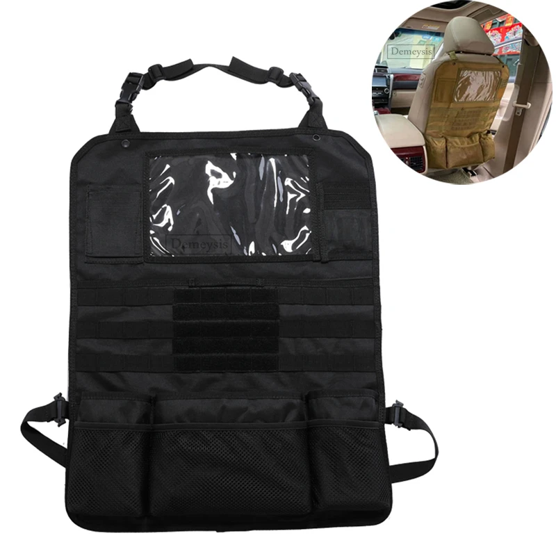 

Универсальный Тактический Органайзер на спинку сиденья автомобиля с системой «Молле», Многофункциональный Карманный чехол для охоты и хранения, военная уличная сумка, чехол для сиденья