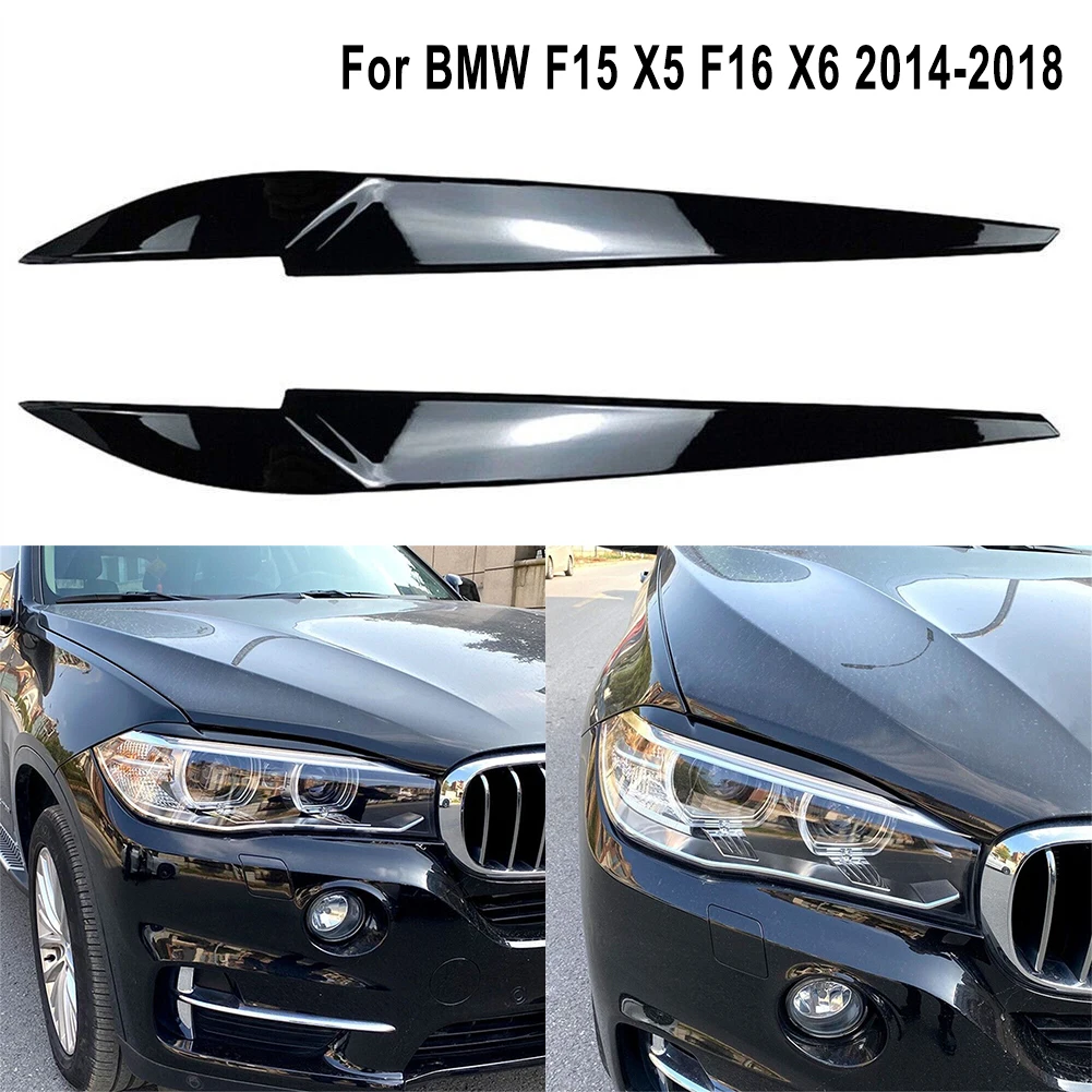 

1 пара, накладки на переднюю фару BMW F15 X5 F16 X6 2014-2018
