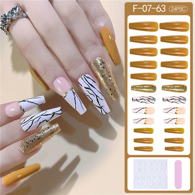 

F01-F07 Ballerina Nails Set Press on XL Length