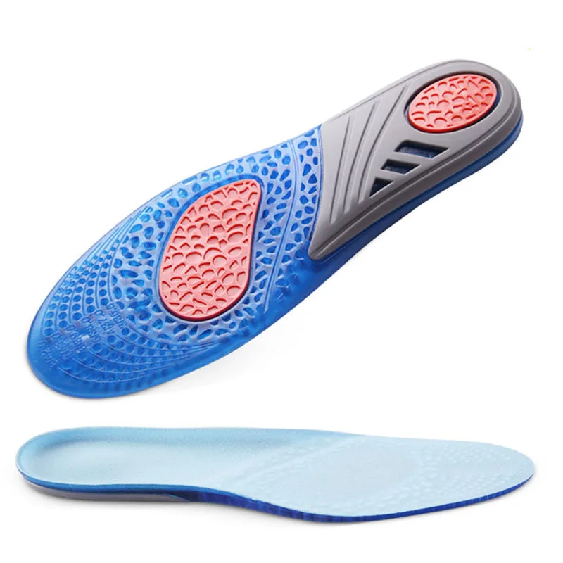 

Sports Insole Men's and Women's Shock Absorbing Soft Running Absorbent Sweat Breathable Insole Three-color Silicone