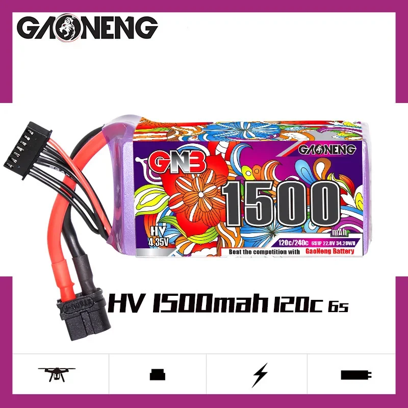 Оригинальный аккумулятор GNB 6s 1500 мАч 120c/240c Lipo для радиоуправляемого вертолета