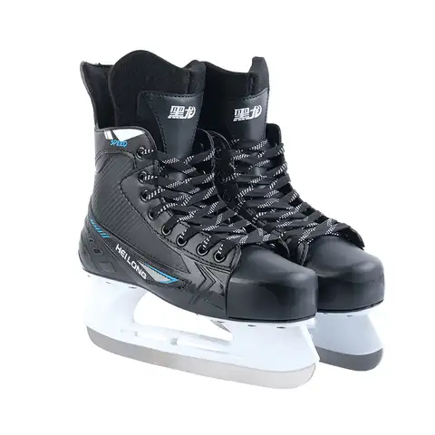 Зимние коньки для хоккея с шайбой, профессиональная обувь для катания на коньках с шайбой, стандартная, термоутепленная, для взрослых, детей...