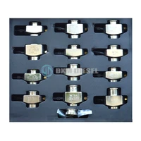 12pcs common rail injector adapters common rail injector clamps injector holders for bos ch den so