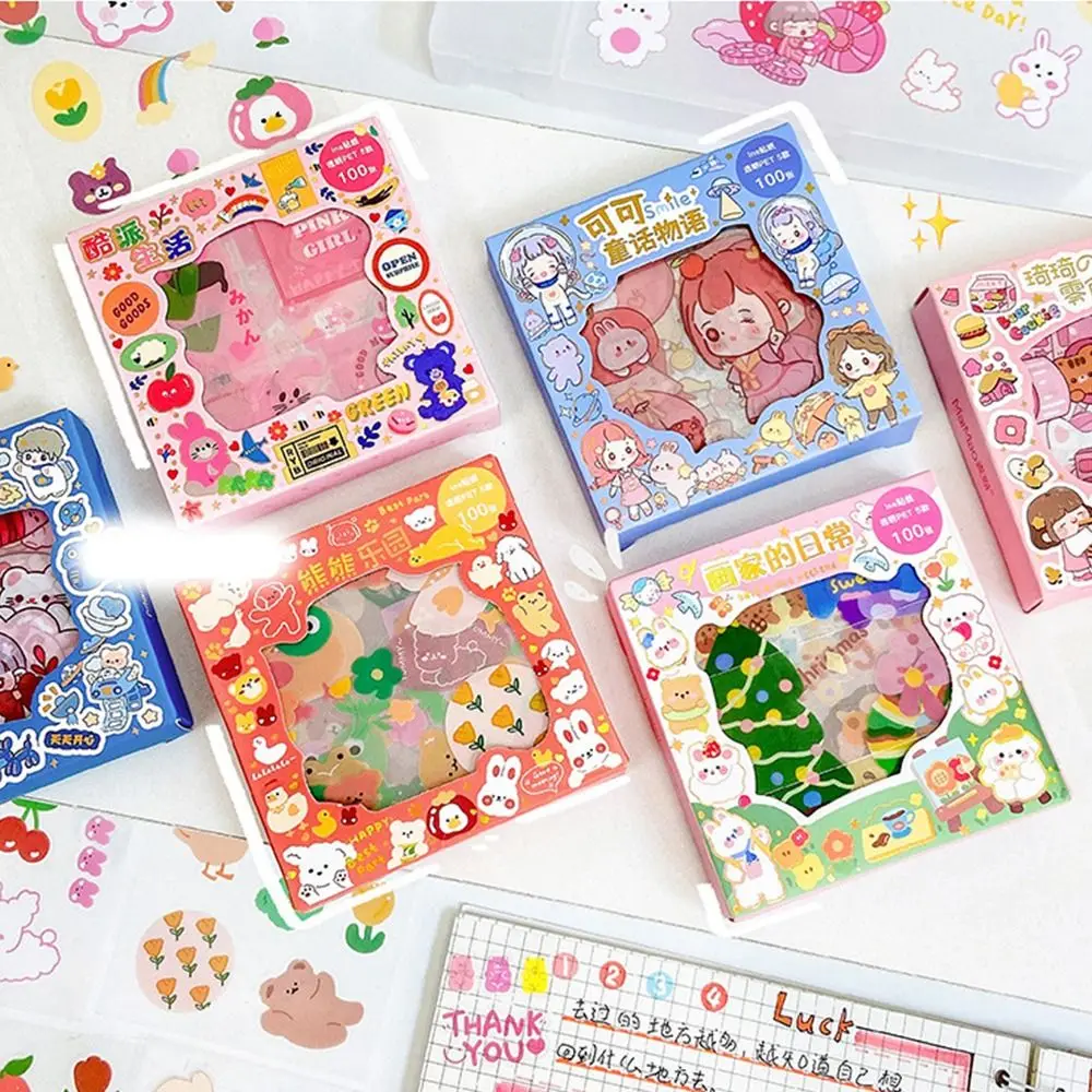 

Hand Account Decorative Stickers Boxed Goo Card Guka Sticker Set Adhesive Journaling Sticker DIY Journal Sticker