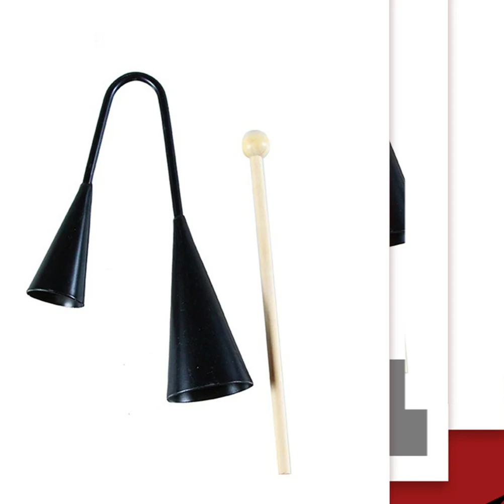 Ударный инструмент Samba Agogo Bell с деревянной палкой детский латинский ручной