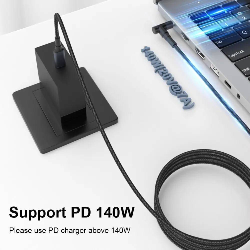 180 СМ Кабель USB типа C к постоянному току для ноутбука 5 5X2 мм Emark Chip PD 140 Вт