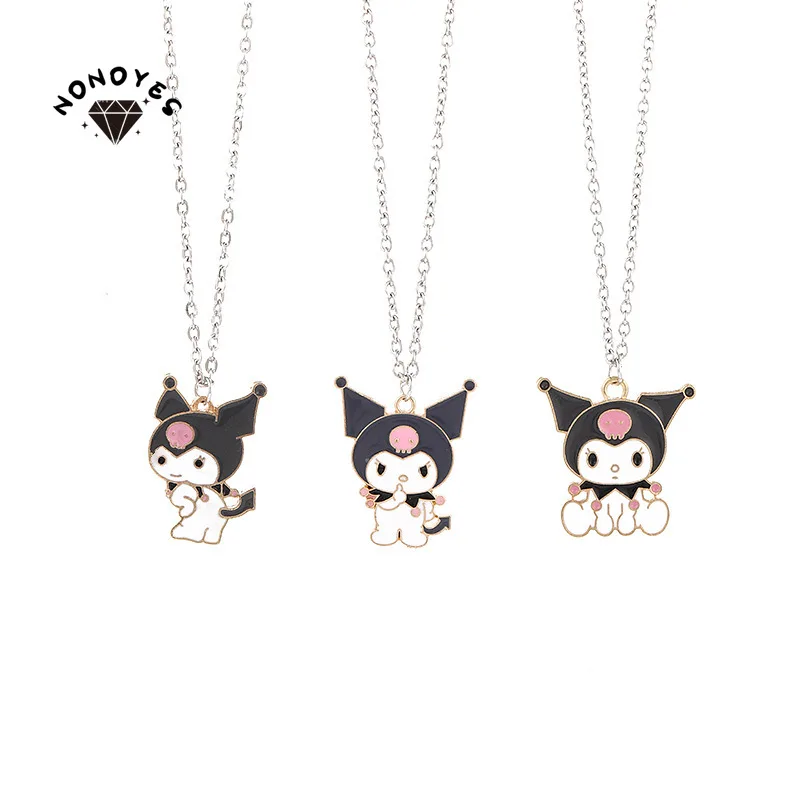 

Cute Little Devil Pendant Necklace Cartoon Anime Style for Women Sweater Decoration Jewelry Gifts Wholesale