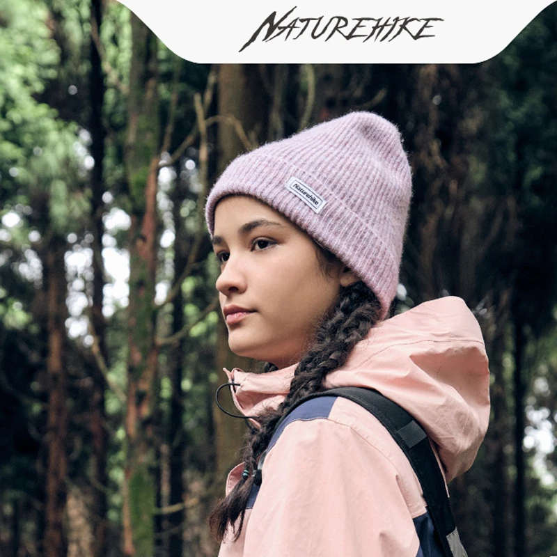 Теплая зимняя шапка Naturehike двухслойная флисовая вязаная для женщин и мужчин кепка