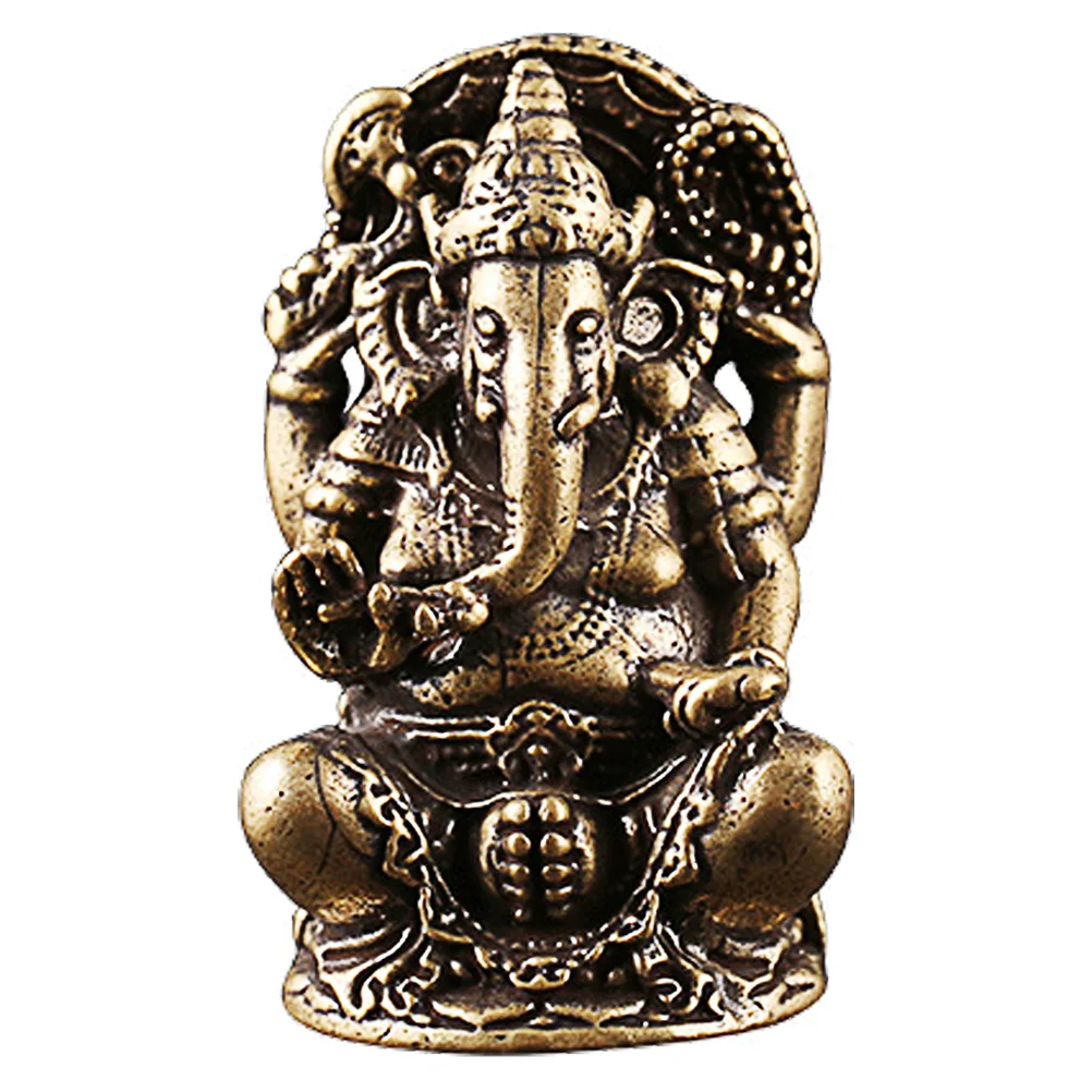 

Латунный орнамент Ganesha, латунная Статуэтка для рукоделия, Декор, настольное украшение, статуэтка Ganesha для украшения дома и офиса