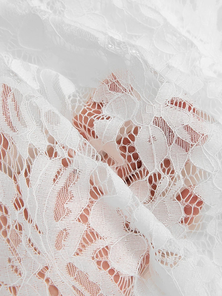 ZANZEA женское элегантное кружевное вязаное крючком мусульманское платье с