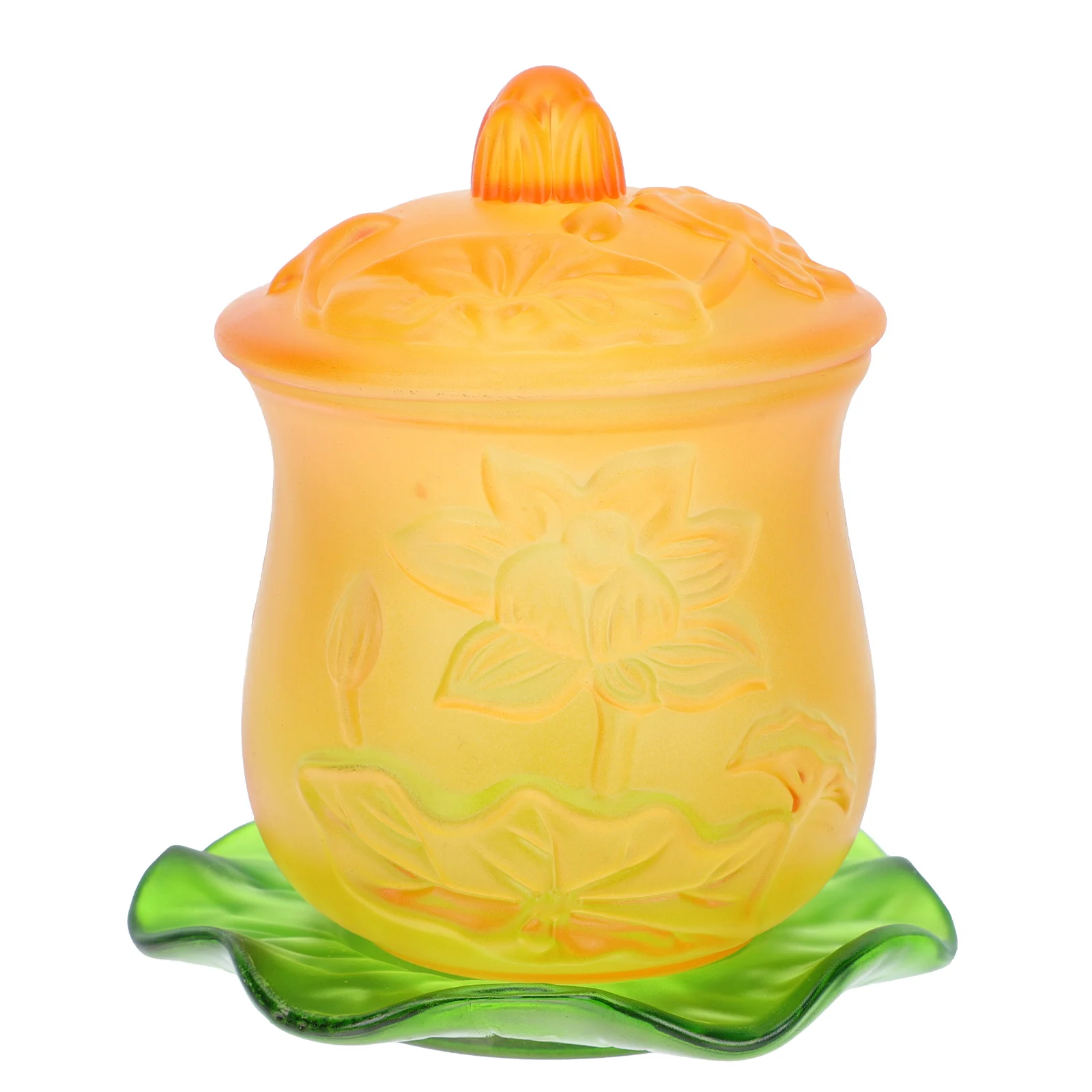

1 Set of Holy Water Cup Temple Home Decorative Lotus Cup Novel Sacrificing Cup