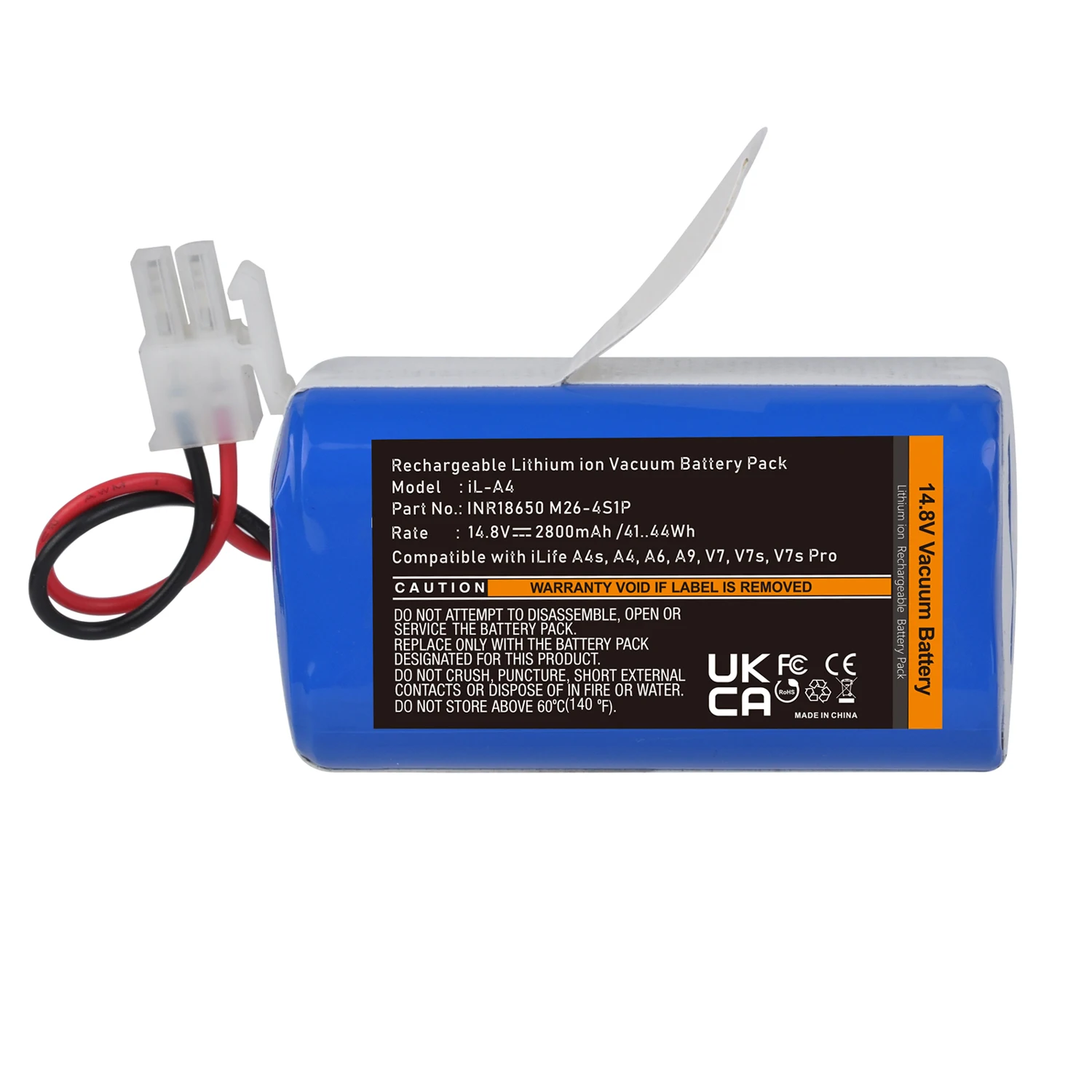

2800mah INR18650 M26-4S1P Bateria Battery For ILIFE A4 A4s V7 A6 V7s Plus Robot Vacuum Cleaner ILife 4S1P Full Capacity Li-Ion