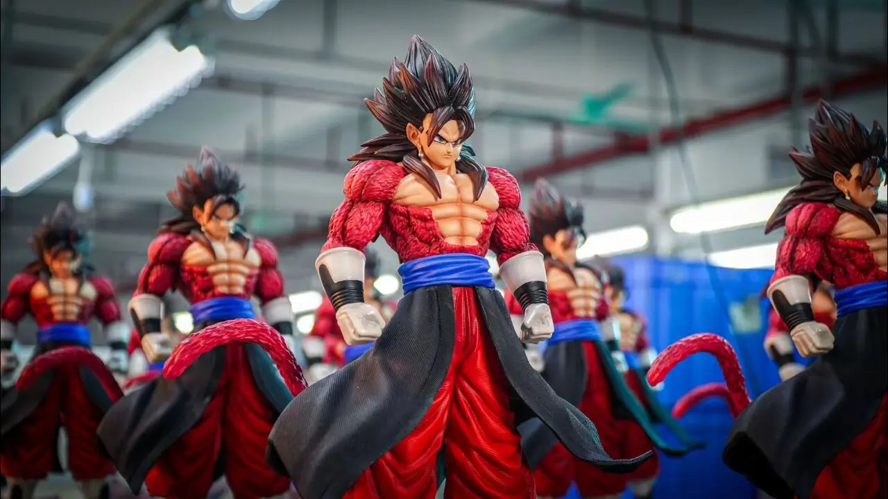Фото В НАЛИЧИИ 35 см JT&CK Toys Dragon Ball Аниме Фигурка Vegetto Фигурка Ssj4 Фигурка Super Saiyan 4 Vegetto Фигурка Модель из ПВХ Подарок №5