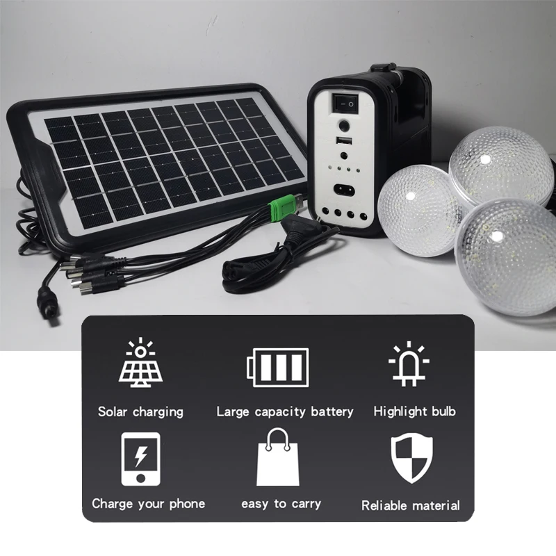 solar led camping light solar panel system rechargeable portable lanterns bulb outdoor fishing tent lamp emergency phone charger free global shipping