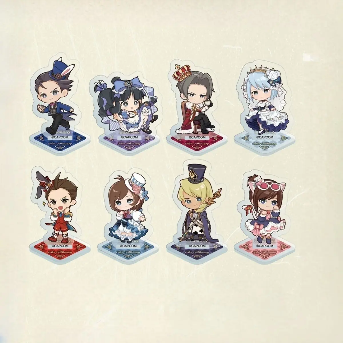 Фото Ace Attorney Phoenix Wright Miles Edgeworth аниме косплей мини акриловая подставка модель тарелка декор стола стоячий знак настольный подарок №1