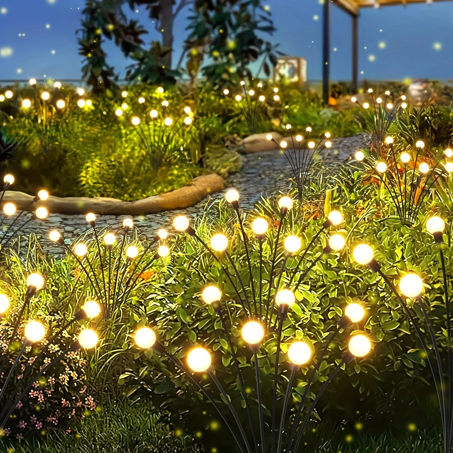 

Солнечные светильники для сада 6/8/10 LED теплый белый свет