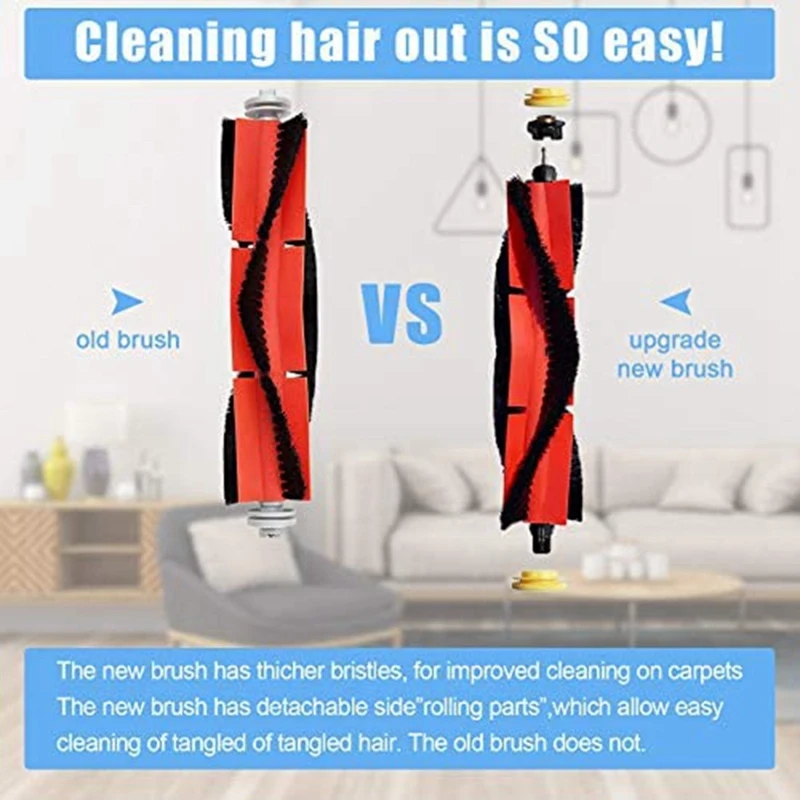 Комплект из 18 сменных аксессуаров для Xiaomi Roborock S4 S5 S6 E4 E20 E25 E35 S50 запчасти