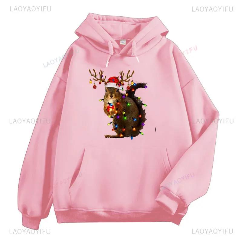 Kawaii Рождественский свитшот с белками уникальный самый популярный подарок милые