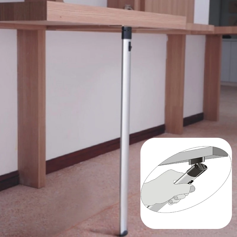 RV Folding Table Leg Aluminum Alloy Adjustable Storage Table Board Bracket Yacht Boat Bar Table Leg 710mm Overall Support Foot