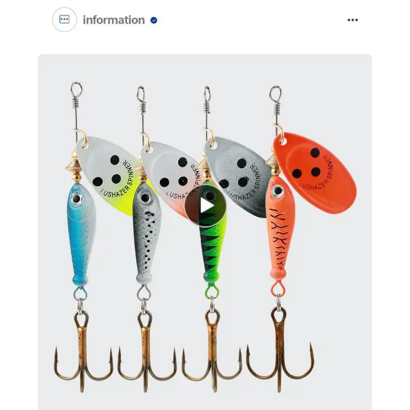 

Eddy-current Design Biomimetic Decoy 1 Luya Bait Bait Three Hook Design Bait Fishing Gear Anti-corrosion Bionic Bait Fake Bait