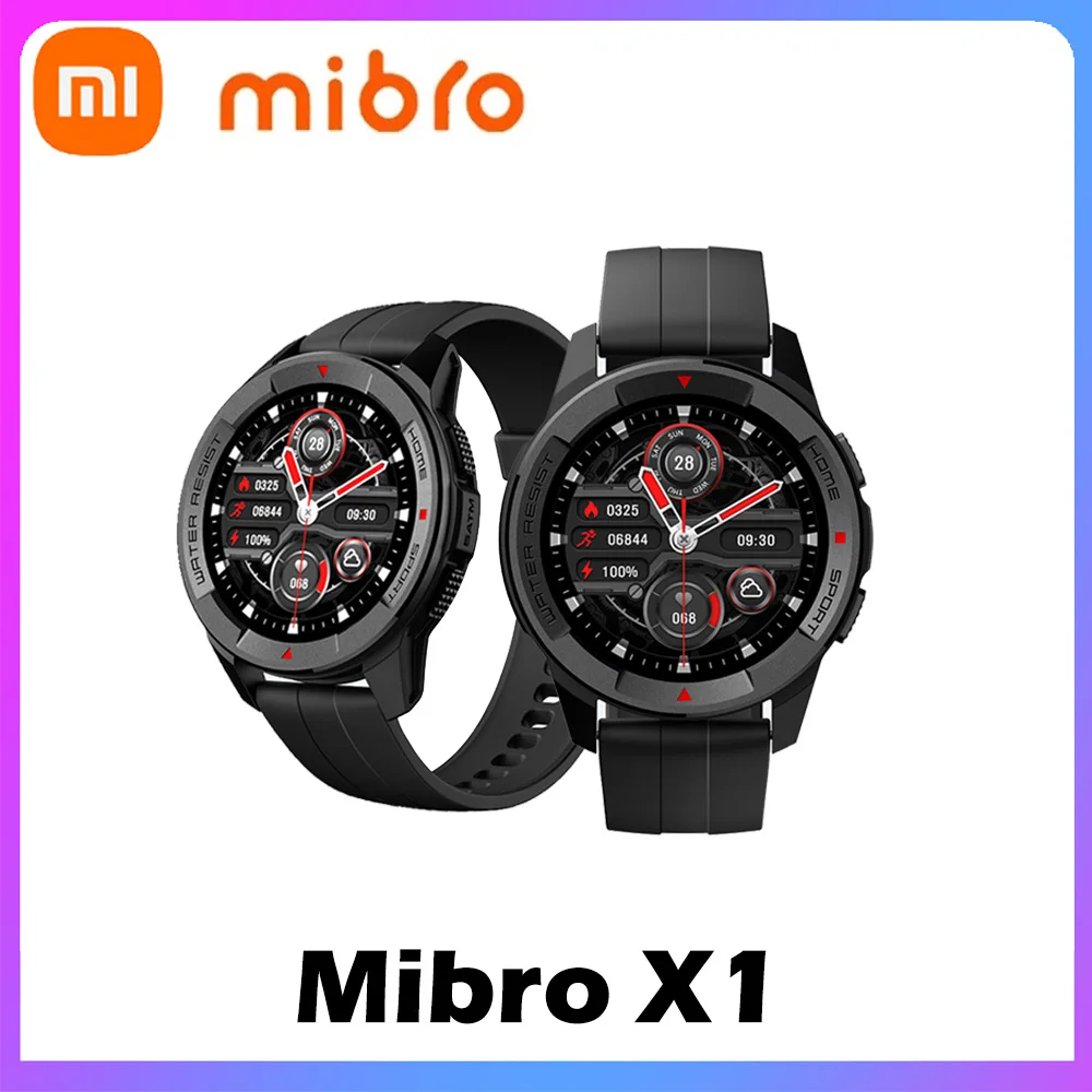 

Xiaomi Youpin Mibro X1 Smart Watch 1.3Inch AMOLED Screen 5ATM Waterproof Heart Rate Blood Oxygen Bracelet Fitness Sports Watch