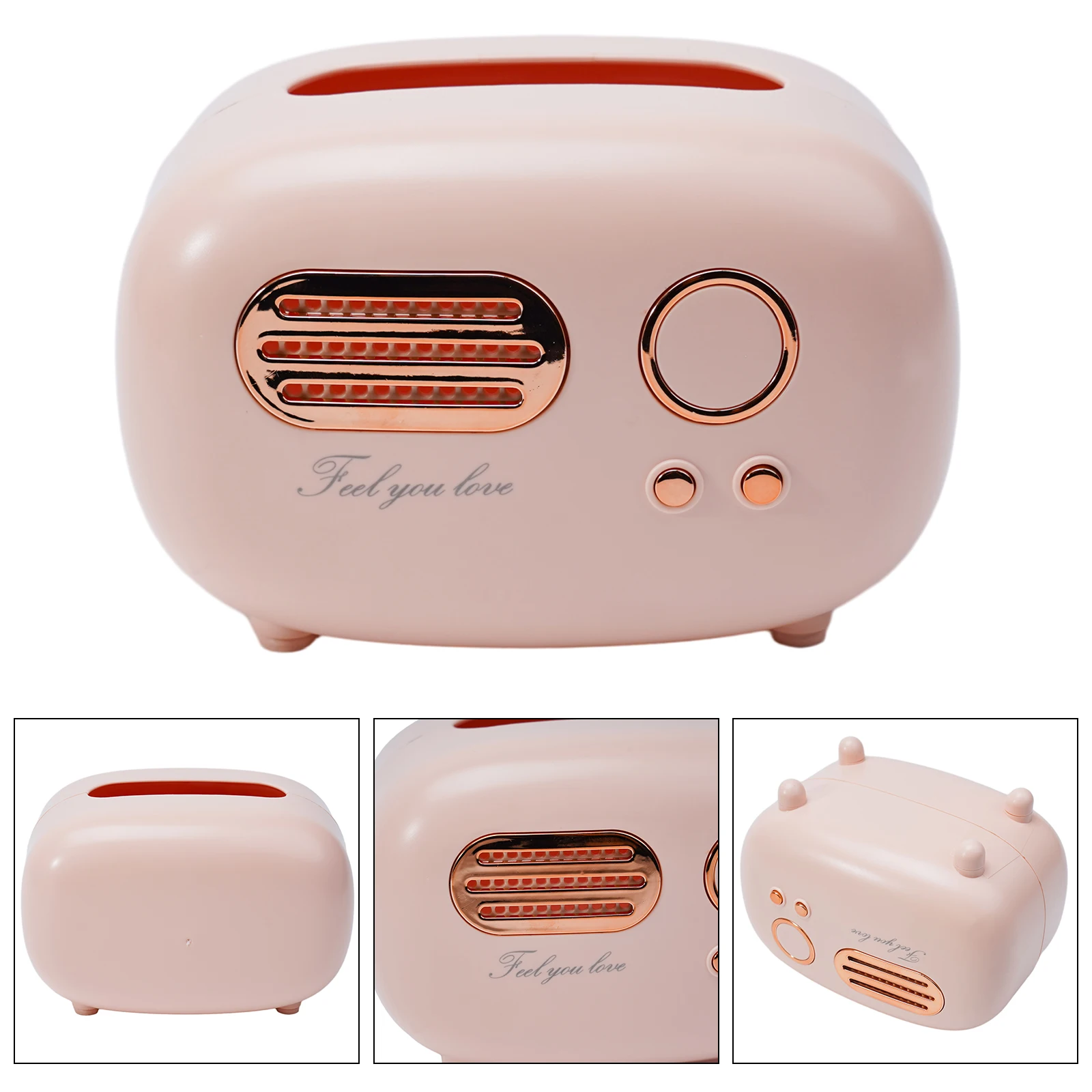 1 X Ретро радио модель коробка для салфеток настольный держатель бумаги винтажный