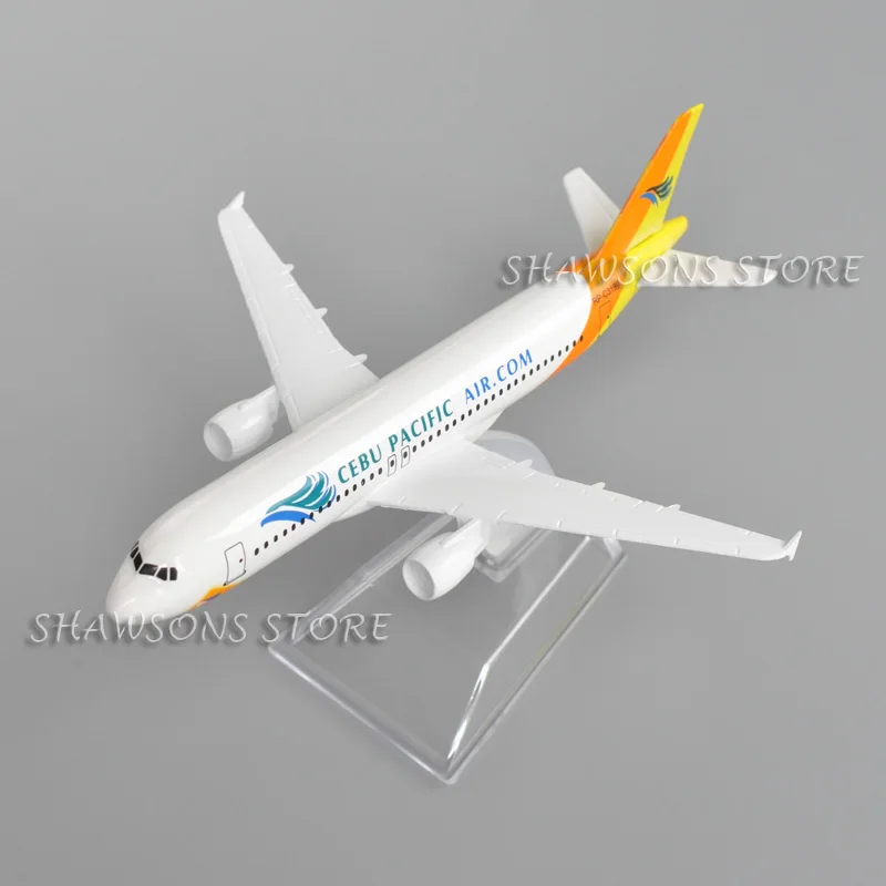 1:250 Scale Diecast Metal Model Plane Aircraft Toy Airbus A320 Cebu Pacific Air Miniature Replica
