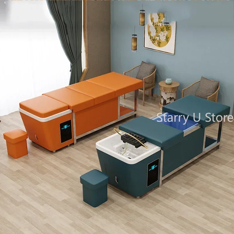 Кровать для мытья волос с резервуаром воды роскошная фумигация портативная