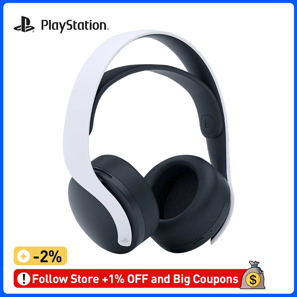 

Original PlayStation PS5 PlayStation 5 PULSE 3D Headphone Set PS5 Headphone Noise Cancelling Headphone