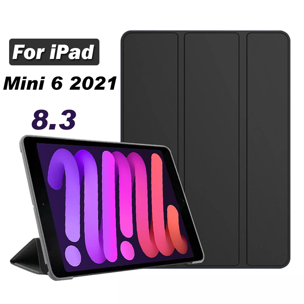 

Funda for Apple IPad Mini 2021 8.3'' Case PU Leather Tri-fold Ebook Case for IPad Mini 6th A2568 Case Tablets Sleeve Stand Cover