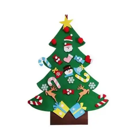 Войлочная Рождественская елка «сделай сам», новогодние подарки, детские игрушки, Искусственная елка, настенные украшения, Рождественское у...