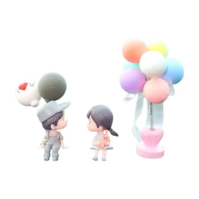

Couple Cute Ornaments Car Decoration Cute Cartoon Couples Balloon Ornament Balloon Ornament Auto Interior Dashboard Accessories