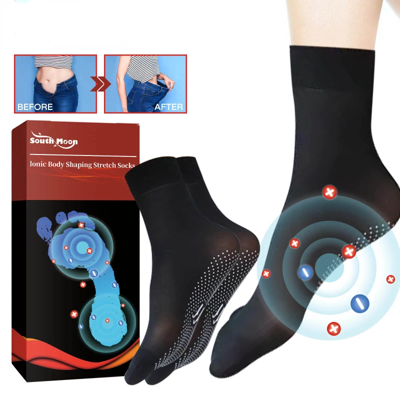 

Self Heating Treatment Magnetic Socks 1-piece Set For Fitness Exercise Body Care Elastic Socks For Shaping And Tightening