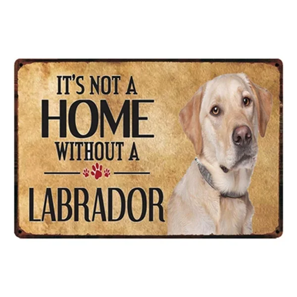 

Labrador Dog Tin Sign art wall decoration,vintage aluminum retro metal sign,n