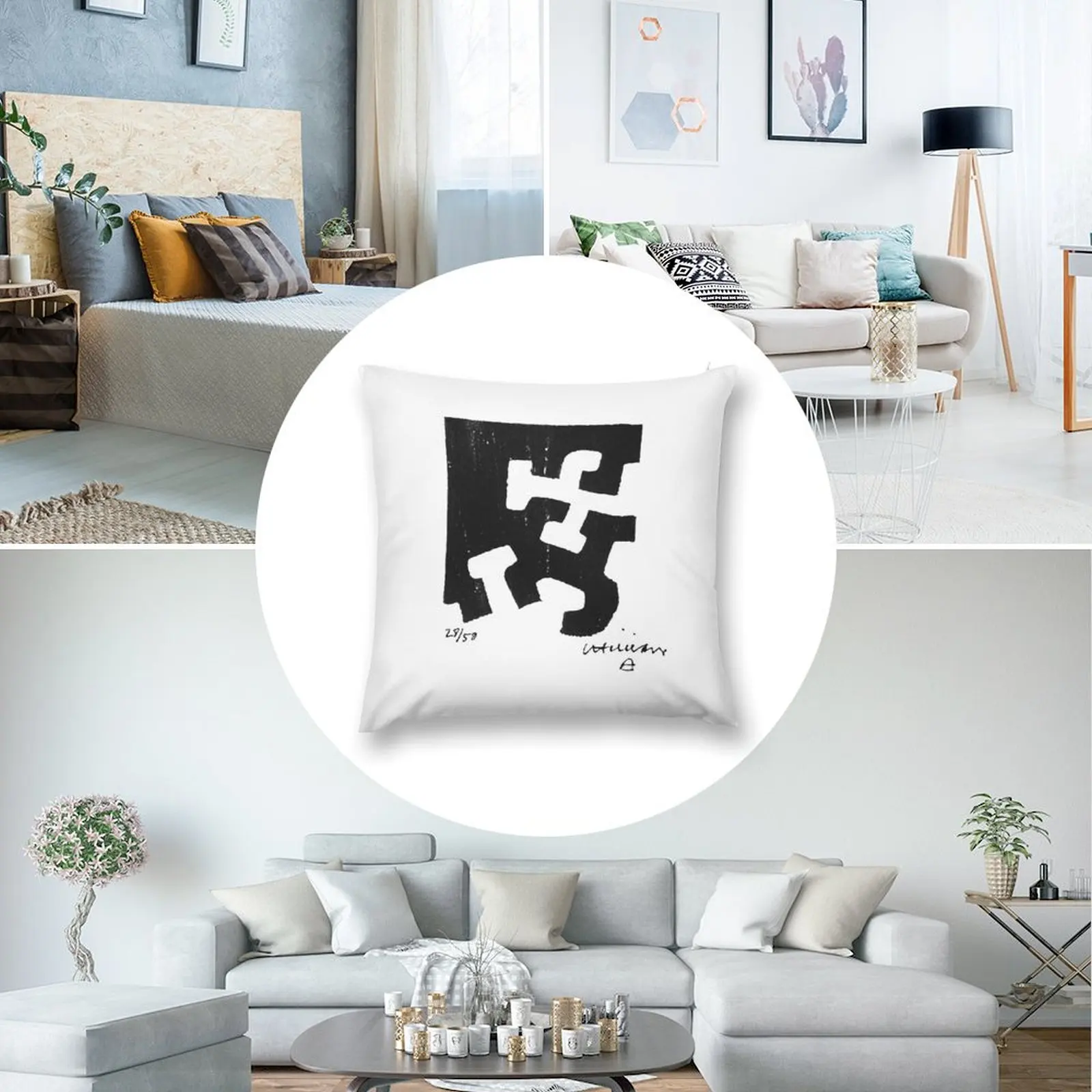 Декоративная подушка Eduardo Chillida - USMA III подушки эстетические рождественские