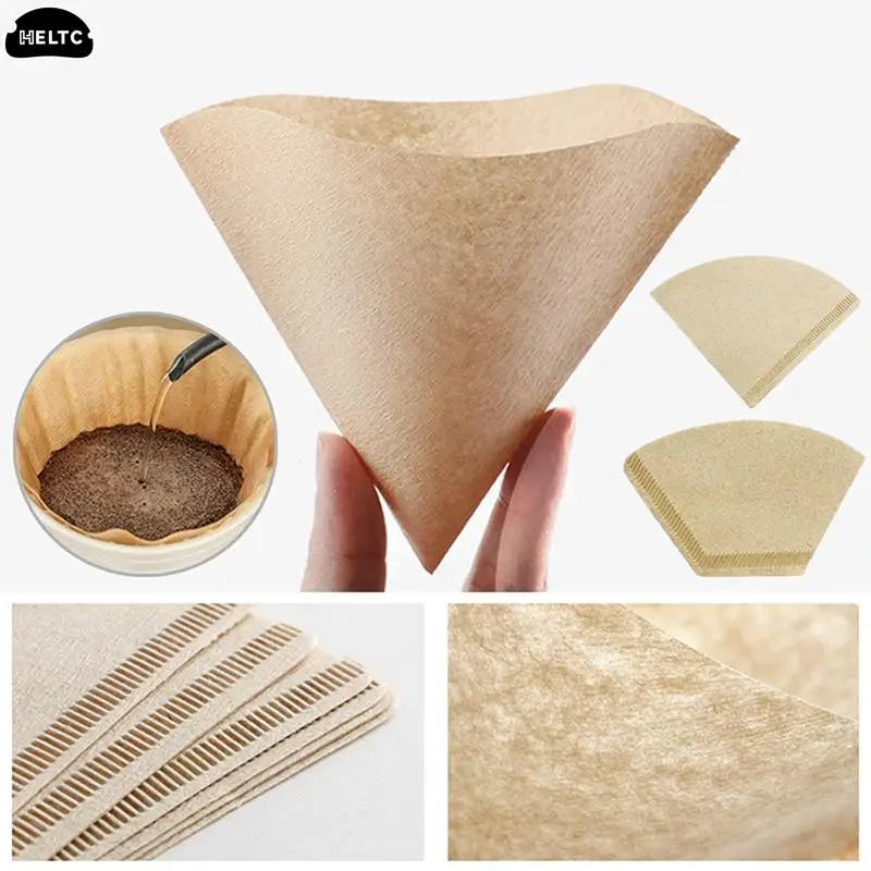 40/100Pcs/Bag Coffee Filter Cup Special Coffee Filter Paper Coffee Filter Papers Unbleached Drip Paper Mocha Pot Strainer Sheet