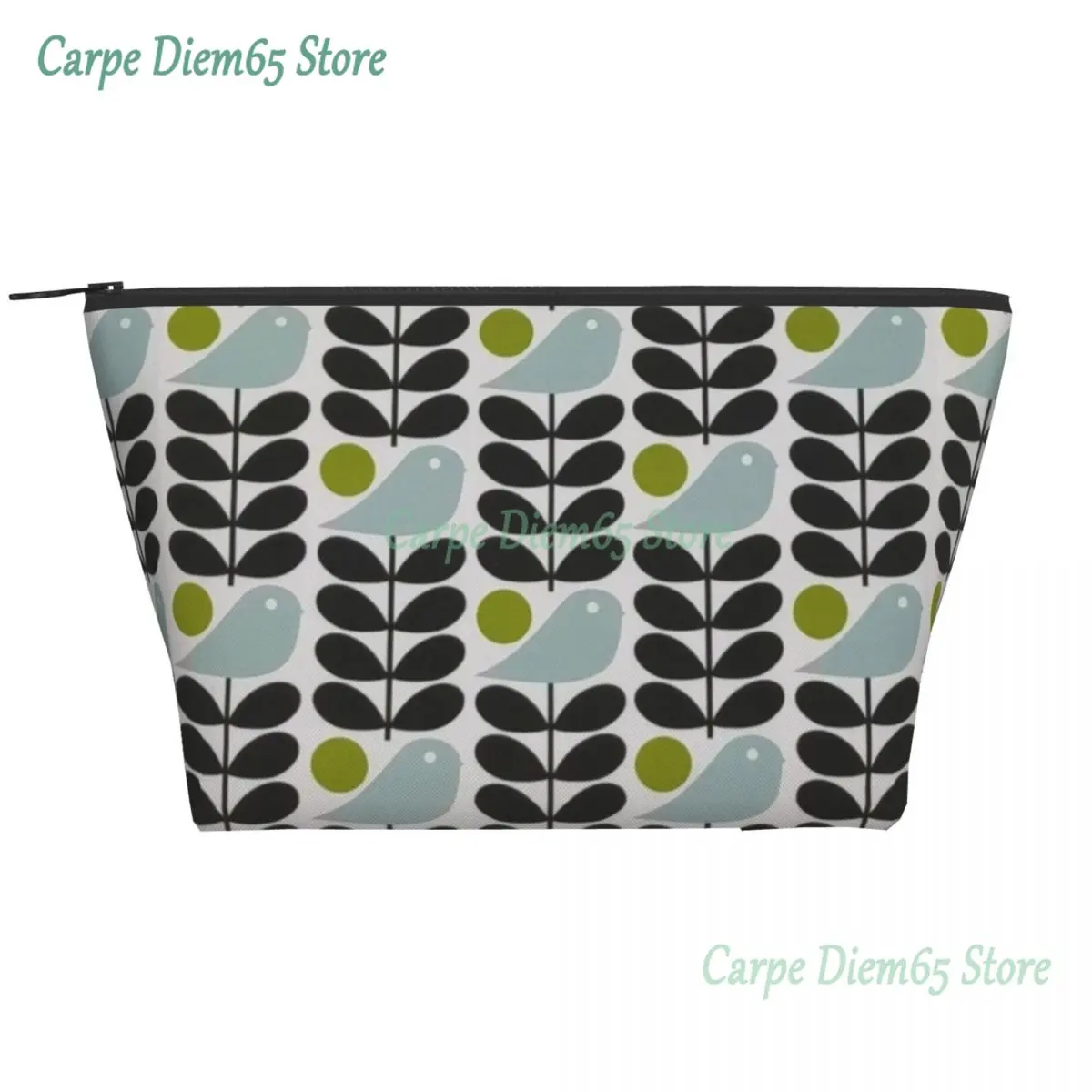 Custom Early Bird Granite Toiletry Bag Women Orla Kiely Floral Cosmetic Makeup Organizer Lady Beauty Storage Dopp Kit Case