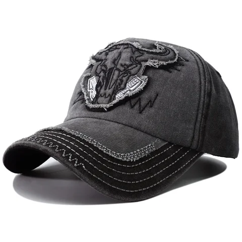 2024 новые дизайнерские Ретро Винтажные бейсбольные кепки с вышивкой быка для мужчин, Снэпбэк кепки, летние солнцезащитные козырьки для женщин Gorras