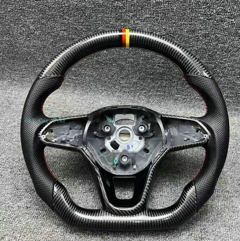 

100% Настоящее углеродное волокно Автомобильное рулевое колесо для VW MK8 Golf 8 R GTI R ID3 ID4