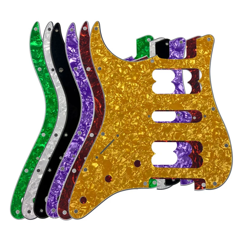 

Pleroo Custom Guitar Parts For Left Handed 72'11 Screw Hole Standard St HSH Player Serles Pickups Guitar Pickguard Scratch Plate