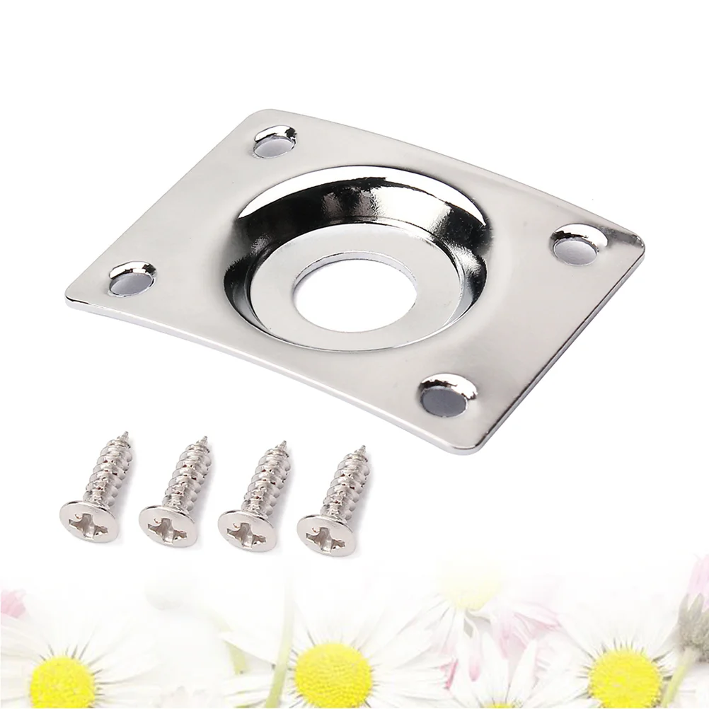 

Guitar Jack Electric Plate Inputoutput Plug Accessories Parts Audio Socket Cable Metal