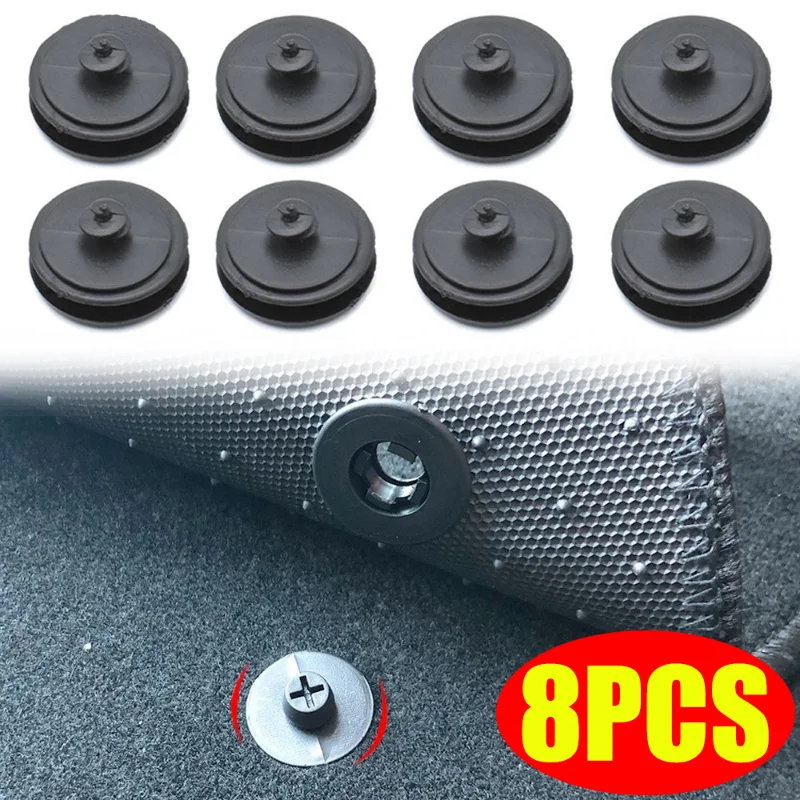 

8PCS Car Mat Carpet Clips Fixing Grips Clamps Floor Holders Sleeves Premium Kit Anti Skid Fastener Retainer Resistant