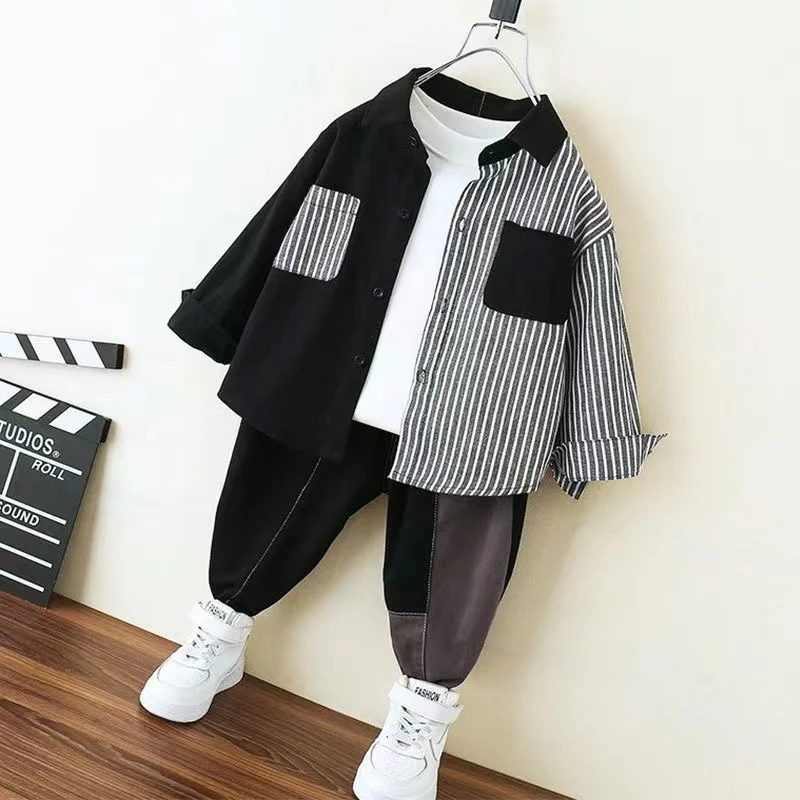 

Комплект одежды для мальчиков из 2 предметов, рубашка + штаны